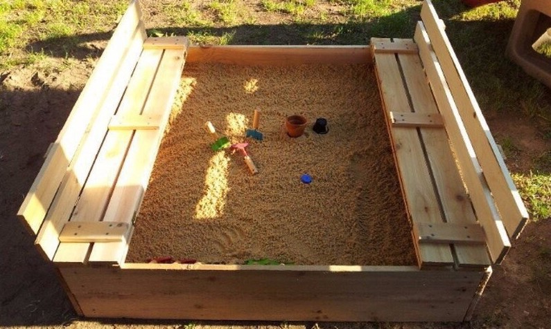 Песочница ★ 40+ идей детской песочницы своими руками с фото