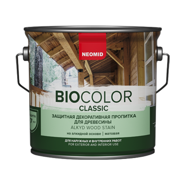 картинка NEOMID Bio Color CLASSIC Алкидный декоративный деревозащитный состав от магазина Тендент